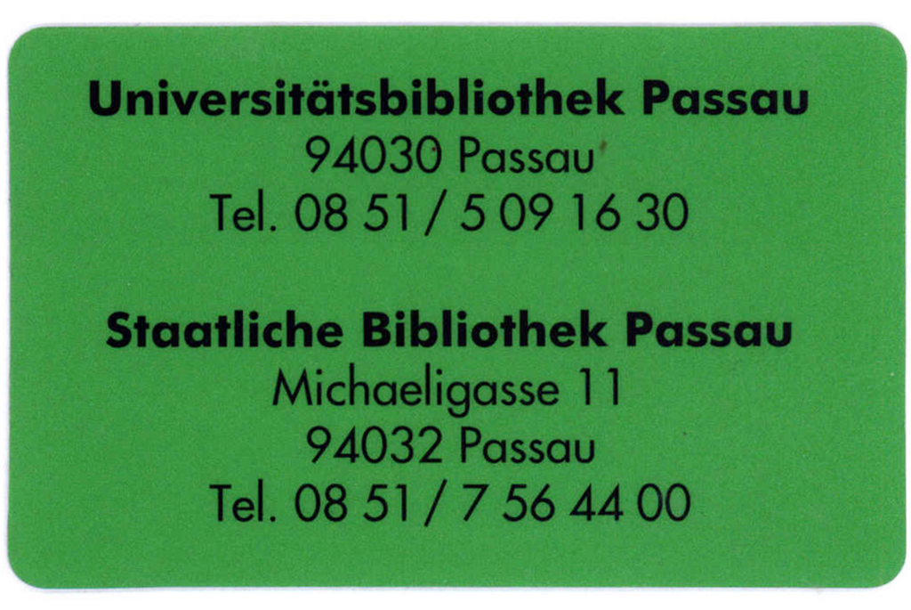 [Translate to Englisch:] Bibliotheksausweis für Schüler/-innen und andere externe Personen