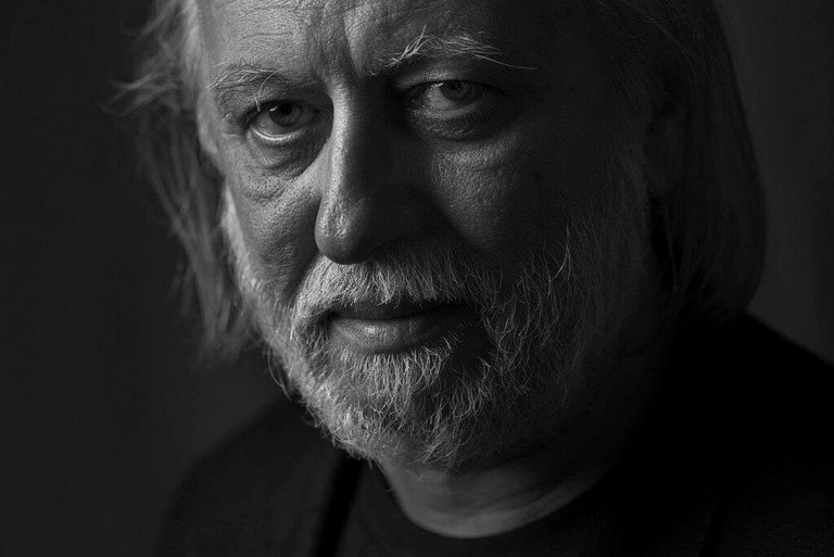 A portrait photograph of László Krasznahorkai
