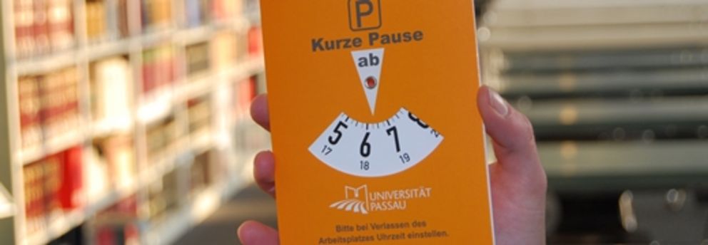 Bild einer Pausenscheibe für die Platzreservierung im Lesesaal