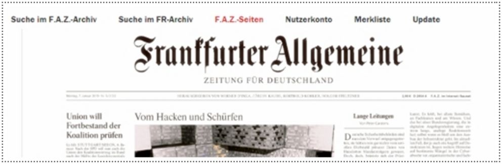 FAZ-Biblionet Screenshot