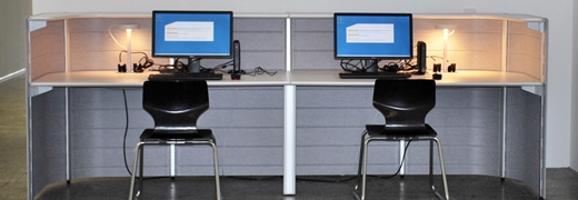 Recherchestation in der Zentralbibliothek
